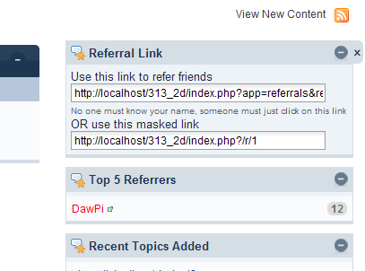Referrals System 1.0.4 for IPB